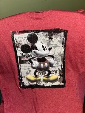 Disney Store Mickey Mouse Graphic Tee - Red Large